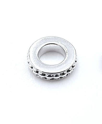 sterling silver spacer bead ring