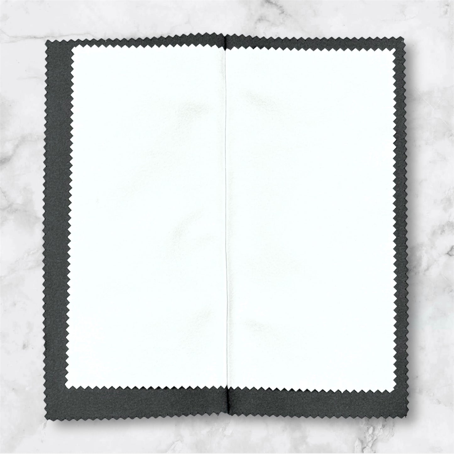 grey and white jewelry polishing cloth for silver and gold