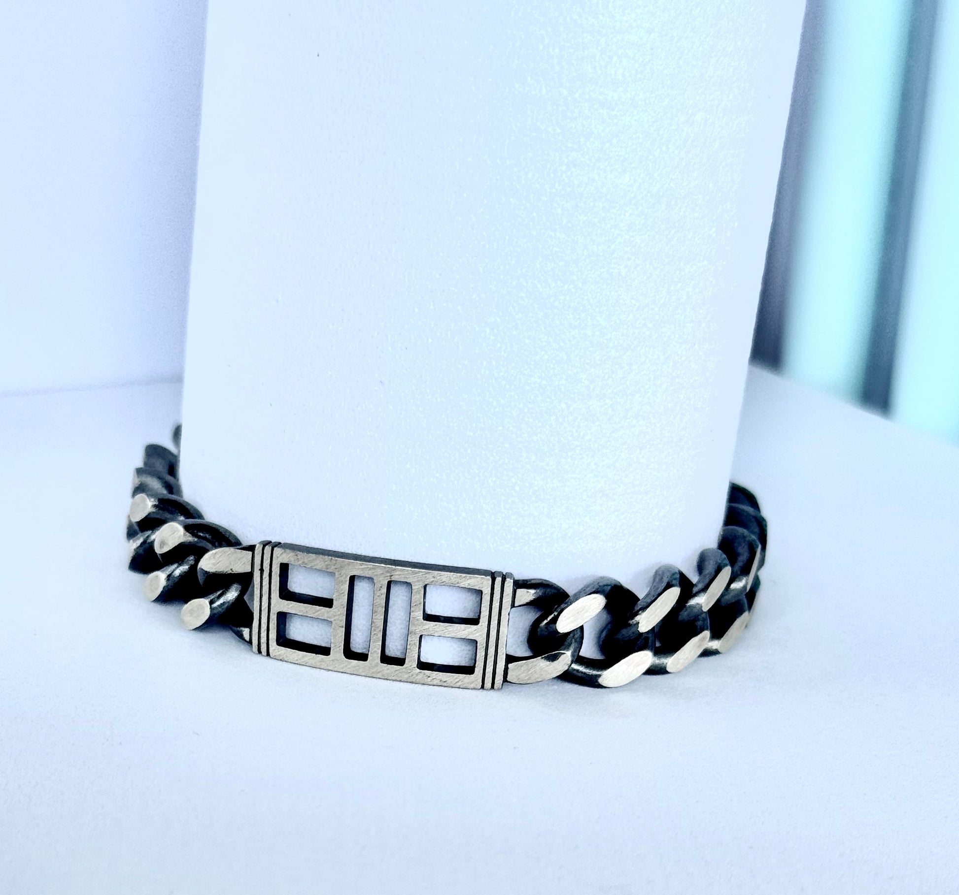 pickleball bracelet with court charm, unisex, men, women, sterling silver