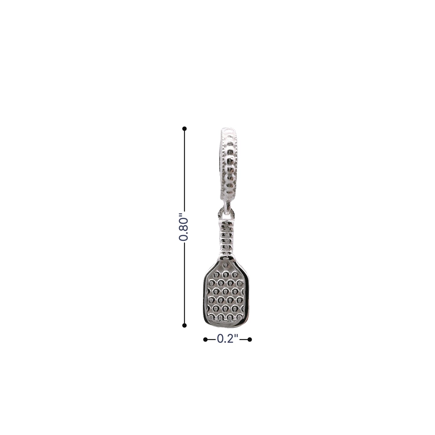 pickleball paddle charm for bracelet or necklace