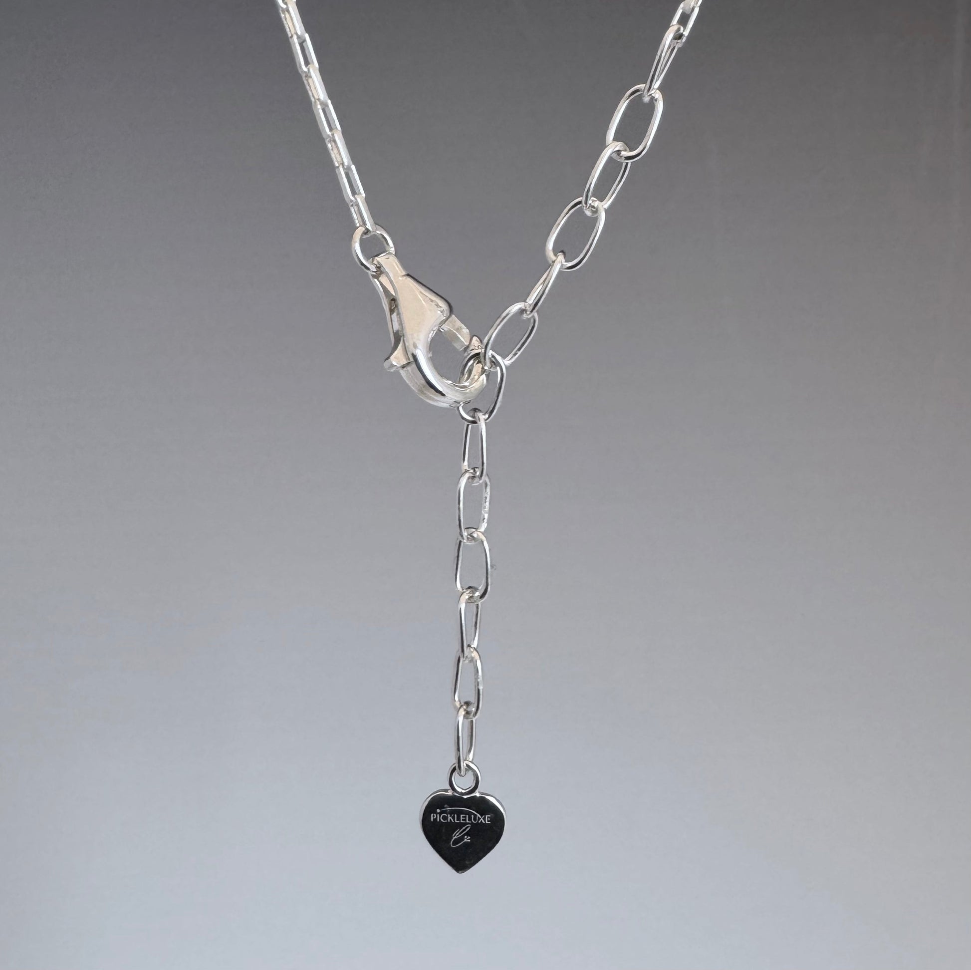 Long box chain with lobster clasp, sterling silver